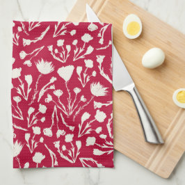 Cranberry Floral for Kitchen Gift Geschirrtuch