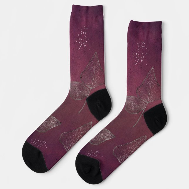 Cranberry für Männer Socken (Linkes Detail)