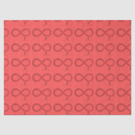 Cranberry Gradient Infinity Hearts Seidenpapier