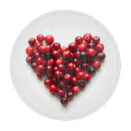 Cranberry Heart Schneidebrett