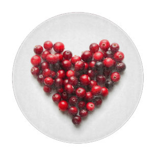 Cranberry Heart Schneidebrett