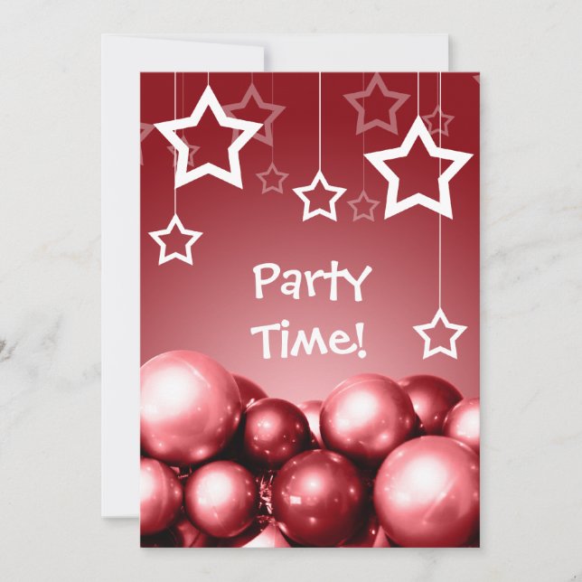 Cranberry Holiday Party - individuelle Einladungen (Vorderseite)