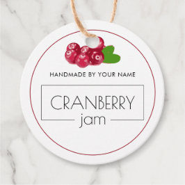 Cranberry Jam Custom Product Label Hang Tags
