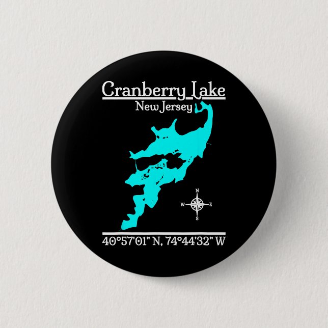 Cranberry Lake, New Jersey  Button (Vorderseite)
