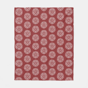 Cranberry Mandala Fleecedecke