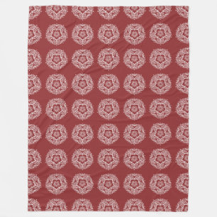 Cranberry Mandala Fleecedecke