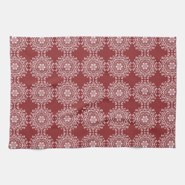 Cranberry Mandala Handtuch (Horizontal)