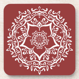 Cranberry Mandala Untersetzer