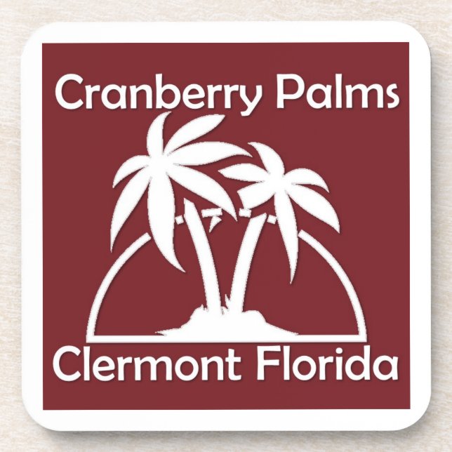 Cranberry Palms Untersetzer (Vorderseite)