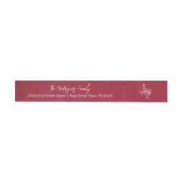 Cranberry Red Joy Holiday Blätter Texas-Form