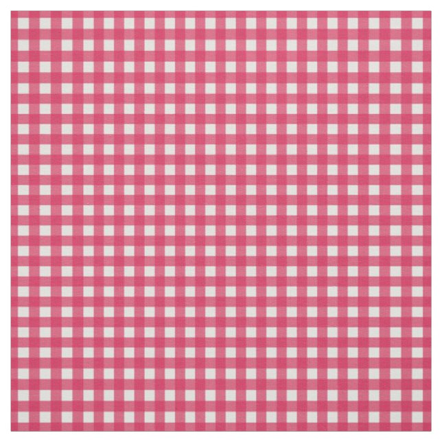 Cranberry Red Karo Gingham für Zuhause Canning Lid Stoff (Muster)