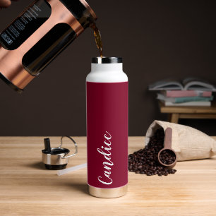 Cranberry Red Personalisiert Wedding Bridesmaid Trinkflasche