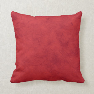 Cranberry Red Textured Throw Kissen