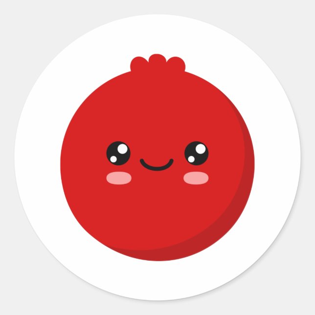 Cranberry Runder Aufkleber (Vorderseite)