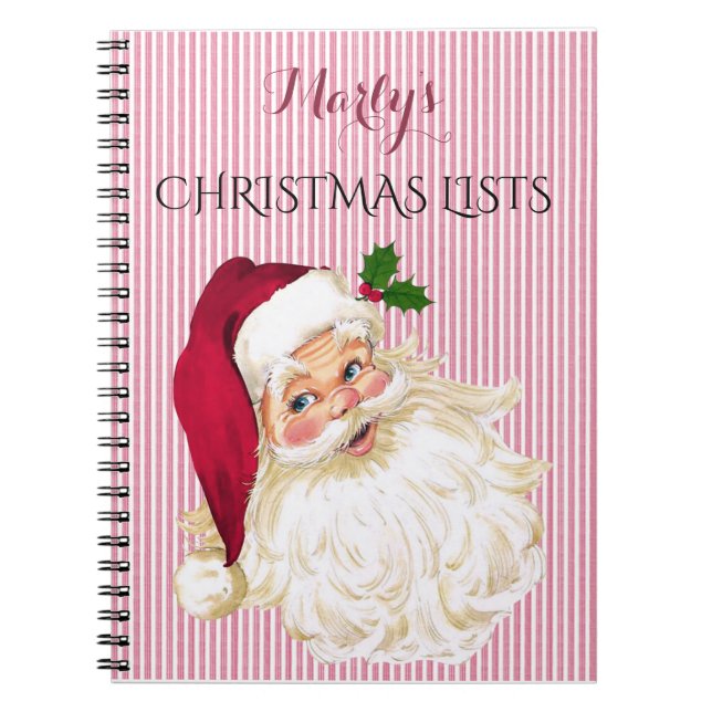 Cranberry Santa Claus für ein Geschenkbuch Notizblock (Vorderseite)