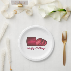 Cranberry Sauce Weihnachtsessen Erntedank essen Pappteller