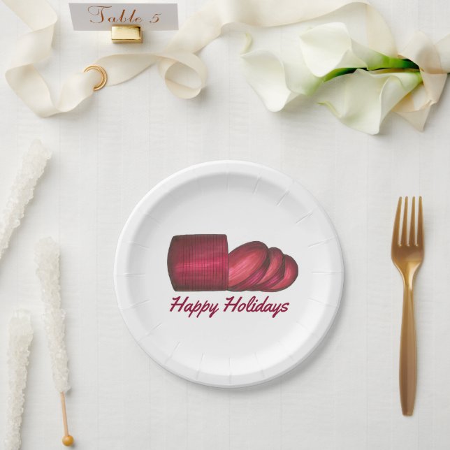 Cranberry Sauce Weihnachtsessen Erntedank essen Pappteller (Hochzeit)