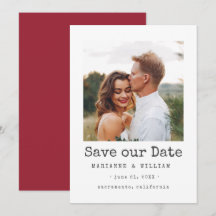 Cranberry SQUARE Foto Hochzeit speichern Sie das D