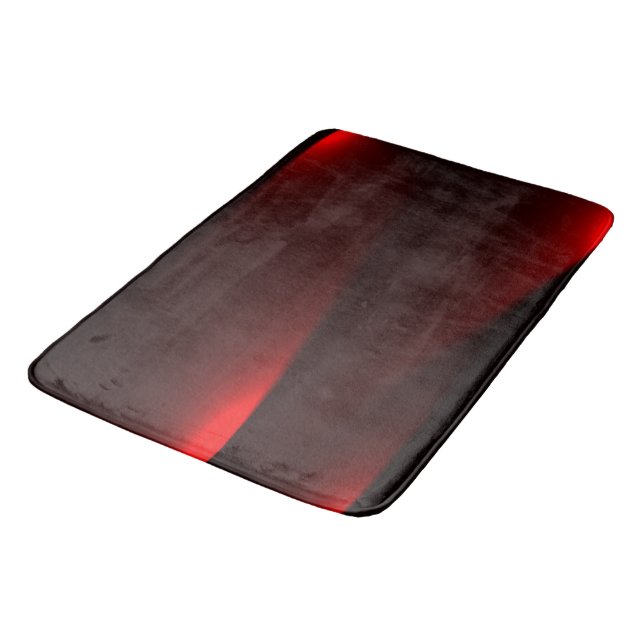Cranberry und Black Lights Badematte (Schrägansicht)