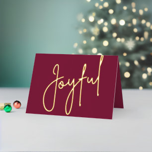 Cranberry-Weihnachts-Falt-Freudiges Gold