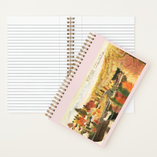 Cranbrook BC Canada painting Notebook Notizbuch (Innen)