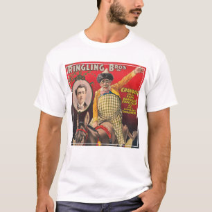 Crandall der Clown Darstellend mit seinem Maultier T-Shirt