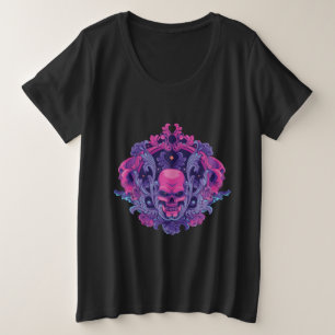 Crâne à découpes de couleur rose Design