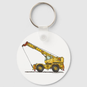 Crane All Terrain Hydraulic Construction Key Chain Schlüsselanhänger
