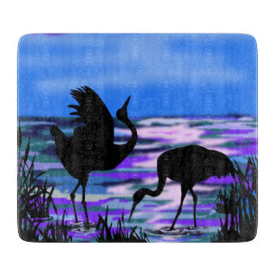 Crane Bird Cutting Board Schneidebrett