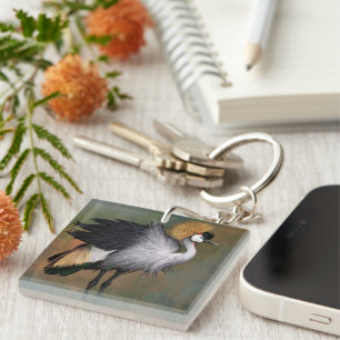 Crane Bird Schlüsselanhänger Gift