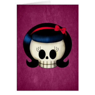 Crâne de fille de rockabilly
