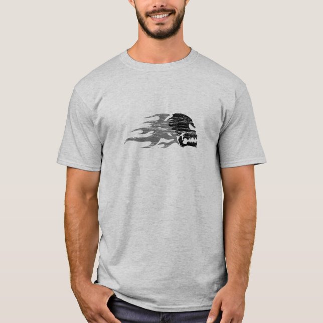 Crâne de HellRiders et T-shirt de flammes (Devant)