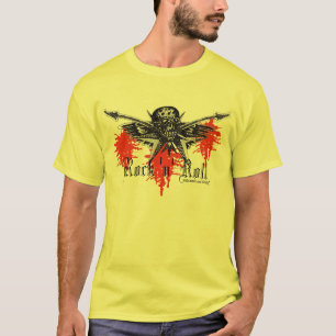 Crâne de musique rock et T-shirt de l'industrie