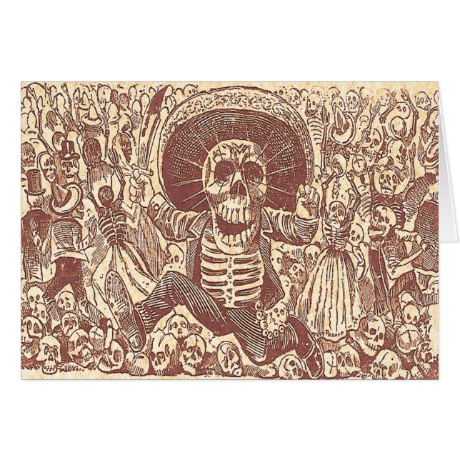 Crâne de Oaxaca, La Calavera Oaxaqueña (Devant horizontal)