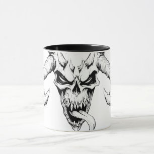 Crâne divin de mort Mug blanc