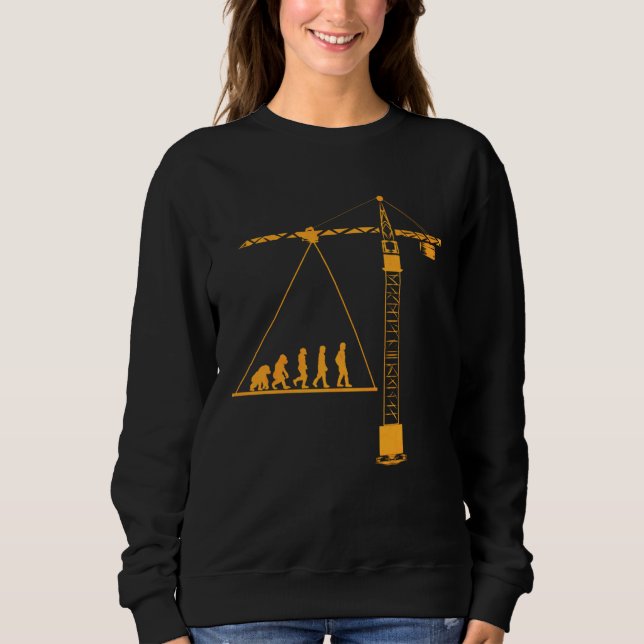 Crane driver  for crane leader evolution crane dri sweatshirt (Vorderseite)