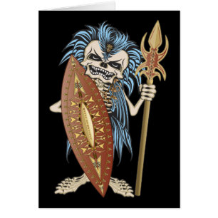 Crâne du guerrier tribal