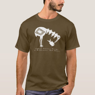 Crane Eating Fish - Mimbres Pottery Design T - Shi T-Shirt