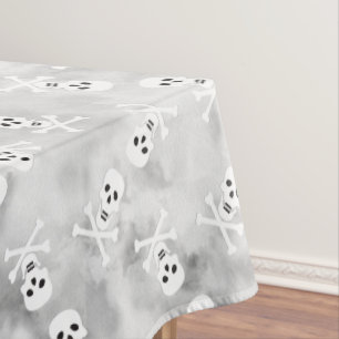 Crâne et os croisés Nappe d'Halloween