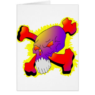 Crâne et tatouage d'os croisés