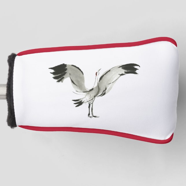 Crane Golf Headcover (Vorderseite)