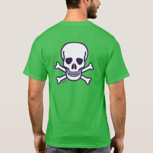Crâne n os hommes vert T-shirt dos