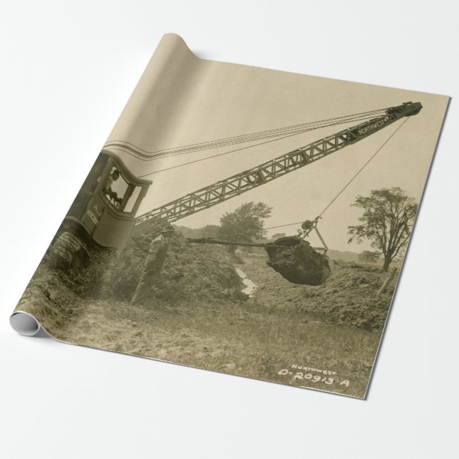 CRANE-OPERATOR SHOVEL 12 GESCHENKPAPIER (Ungerollt)