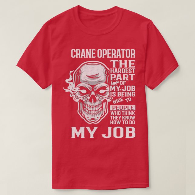 Crane Operator T-Shirt (Design vorne)