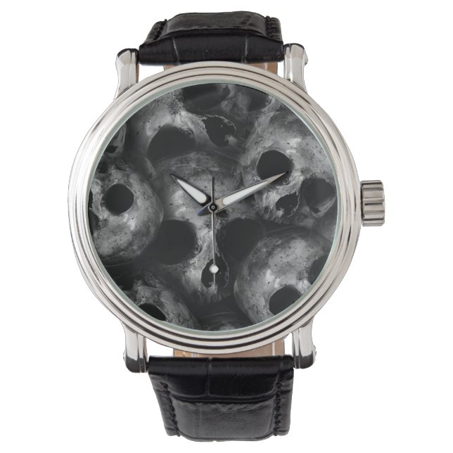 Crâne rempli, Montre électronique masculine (devant)