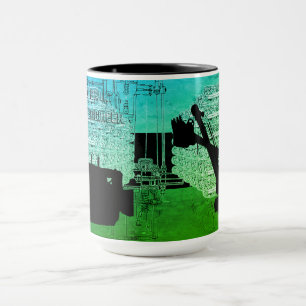 Crane Shovel OPERATION ENGINEER Art Bulldozer Tasse