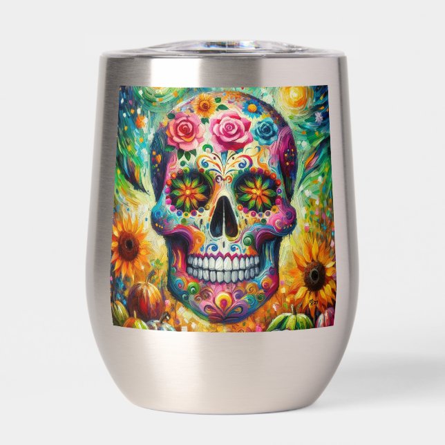 Crâne sucre Dia De Los Muertos Jour des Morts (Avant)