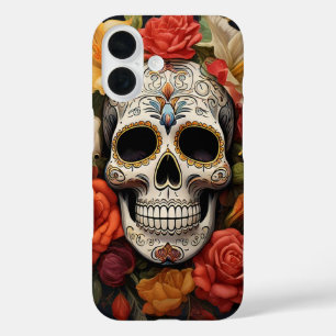 Crâne sucre Floral iPhone / coque ipad