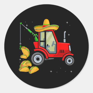 Crane Tacos Boys Cinco De Mayo Fiesta Kinder Runder Aufkleber