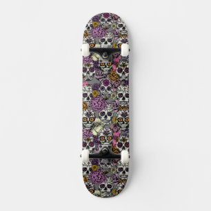 Crânes à sucre Dia de los Muertos Skateboard Deck